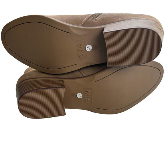 Mia Jaice  Women's Heeled Round Toe Tan Ankle Bootie Size 9.5 NEW - Picture 5 of 8